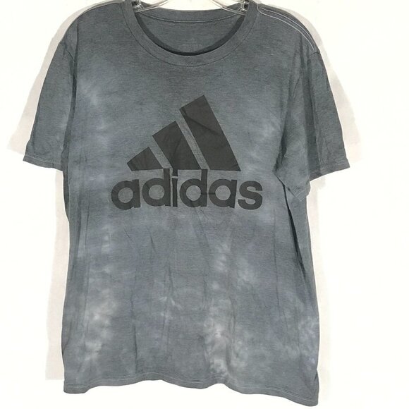 ADIDAS Mens Large Tye Dye Acid Wash Workout Short Sleeve T Shirt Tee - Picture 4 of 8